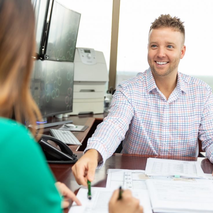Haven Home Equity loan officer explaining an FHA loan to a client