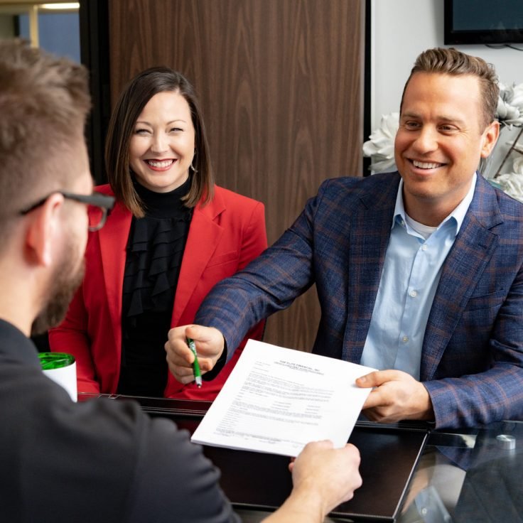 Haven Home Equity loan officer walking through loan qualification with a client